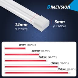 120cm 150cm 180cm 200cm 220cm Car Hood Light Strip Daytime Running Flexible LED Auto Decorative Atmosphere Ambient Lamps DRL 12V