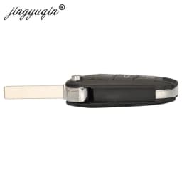 Jingyuqin 433MHz 4A HITAG AES Chip Flip Remote Van Car Flip Key For Peugeot Expert 308 3008 2016+ Citroen C4 Cactus 2014+ HU83