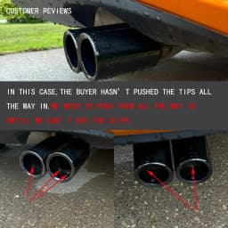 For Mazda MX5 MX-5 Miata 2015-2023 Stainless Steel Car Exhaust Muffler End Pipe Tip Tailpipe Decoration Accessories