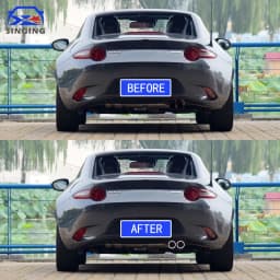 For Mazda MX5 MX-5 Miata 2015-2023 Stainless Steel Car Exhaust Muffler End Pipe Tip Tailpipe Decoration Accessories