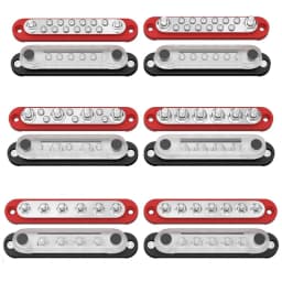 Car Terminal Block Negative Bus Bar 12V 150A Terminal Block 12V Power Distribution Block M8 Termianl Bus for Automotive Boat