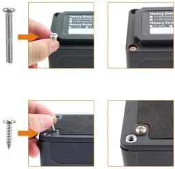300A Bus Bar Heavy Duty Power Distribution Block Busbar Box Module Design with 4X M8 (5/16") Terminal Studs For Car RV Boat