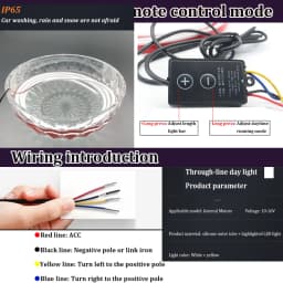 Yellow White Dynamic LED Daytime Running Light Strip For Car Universal Auto Headlight Strips Scan Car Hood Decorative Light 12V