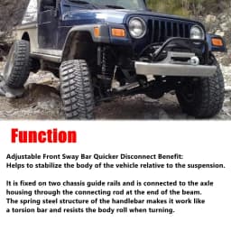 2.5-6" Lifts Front Sway Bar Links Disconnects For Jeep Wrangler JK JKS 2/4 Doors 2007-2018 Adjustable Car Parts PRC-1010A