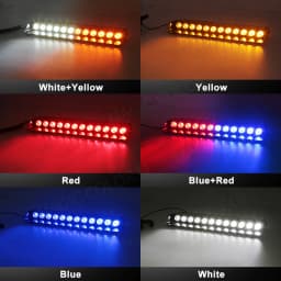 12 LED Car Strobe Light Flash Warning Signal Beacon Traffic Fireman Bright Windshield Trailer Vehicle Indicators Waterproof 12V