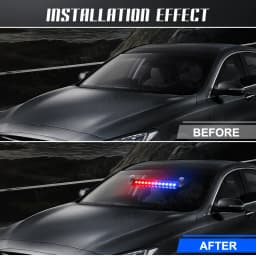 12 LED Car Strobe Light Flash Warning Signal Beacon Traffic Fireman Bright Windshield Trailer Vehicle Indicators Waterproof 12V