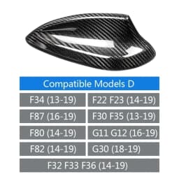 Shark Fin Fish Fin Antenna Cover for BMW F10 F11 F22 F30 F34 F80 F87 F32 F36 F82 F01 G11 G20 G12 G30 M5 2 3 4 5 7 M2 M3 M4 M5