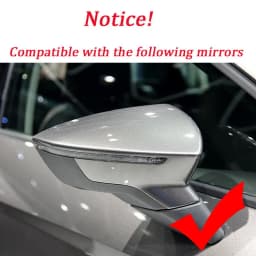 2pcs Car Side Door Rear View Mirror Cover Cap Add on For SEAT Leon MK3 5F ST FR Cupra Ibiza Mk5 Arona KJ7 2017-2020