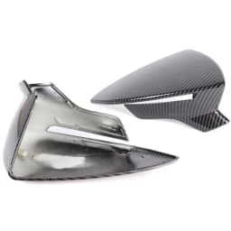 2pcs Car Side Door Rear View Mirror Cover Cap Add on For SEAT Leon MK3 5F ST FR Cupra Ibiza Mk5 Arona KJ7 2017-2020