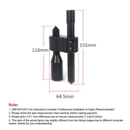 Mechanical Texture High Quality Car Aluminum H Type Shift Knob Extension Adjustable Extender Gear Shifter With Three Adapters