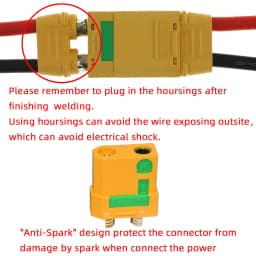 Amass XT90S Connector xt90s anti spark XT90S XT90-S Male Female Motor Adapter for Battery ESC and Charger Lead for RC Car Truck