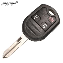 jingyuqin 10pcs FO38/HU101 Remote Key Shell For Ford Edge Explorer Ranger Windstar Expedition Mustang for Mazda Fob Case