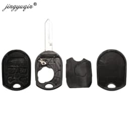 jingyuqin 10pcs FO38/HU101 Remote Key Shell For Ford Edge Explorer Ranger Windstar Expedition Mustang for Mazda Fob Case