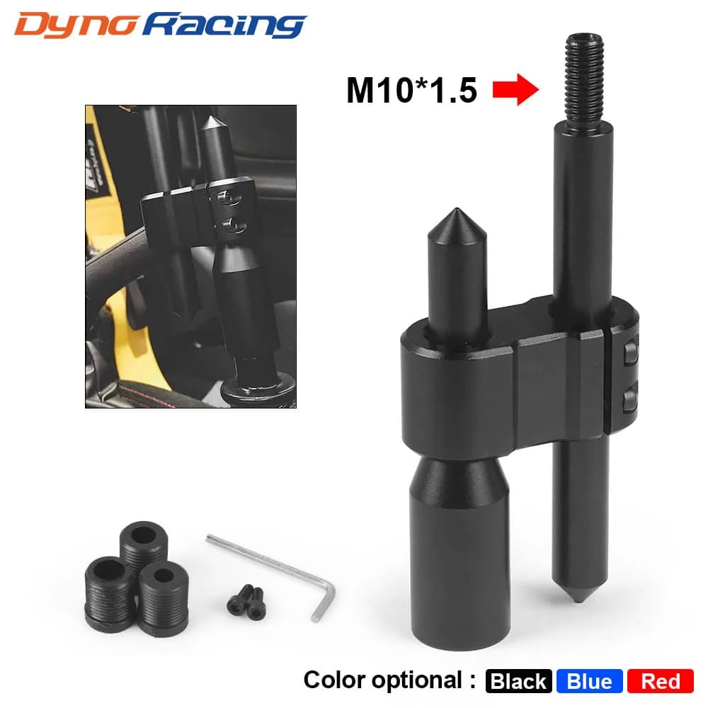 M10*1.5 Car Aluminum H Type Shift Knob Extension Adjustable Extender Gear Shifter With Three Adapters BX102604