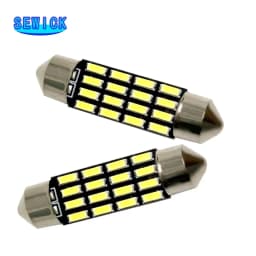 100pcs 31mm 36mm 39mm 41mm Festoon 4014 16 SMD C5W Led 16 Leds Interior Lights Dome Lamps Reading Light Mix Size
