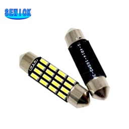 100pcs 31mm 36mm 39mm 41mm Festoon 4014 16 SMD C5W Led 16 Leds Interior Lights Dome Lamps Reading Light Mix Size