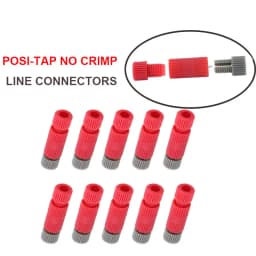 10 Pack RED Posi Tap #PTA2022R 20-22 Ga Wire Connector EX-130RR Wire Tap Waterproof Reusable