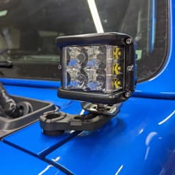 Aluminum 2PCS Light Mounting Brackets for 2018-2022 Jeep Wrangler JL/JLU 2020 2021 2022 Gladiator JT A-Pillar Windshield