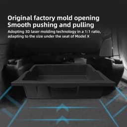 LUCKEASY for Tesla Model X 2023-2026 Under Seat Storage Box Car Interior Accessories Drawer Type Storage Organizer Lower Case