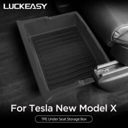 LUCKEASY for Tesla Model X 2023-2026 Under Seat Storage Box Car Interior Accessories Drawer Type Storage Organizer Lower Case