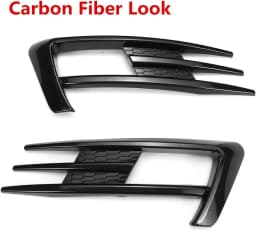 Pair Car Front Fog Light Grille Grill For VW Golf 7 MK7 GTI 2014 2015 2016 2017 Fog Lamp Lower Bumper Grill