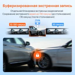 70Mai A210 1080P Hdr F1.6 Super Night Vision Dash Cam Built-In Gps Super Capacitor 24H Parking App Control
