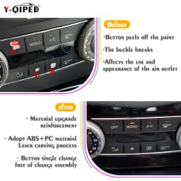 The Air Conditioning Window Radio Repair Button for Mercedes Benz C-Class GLK CLS ML GLE GLS Cap Replacement Accessory Tool W204