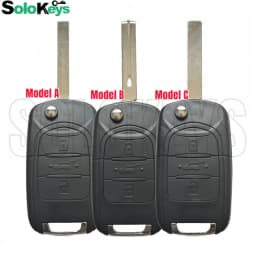 SOLOKEYS High Quality Replacement Folding Key Shell Fob For Chevrolet Captiva Blank Key Case Cover