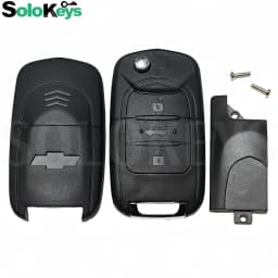SOLOKEYS High Quality Replacement Folding Key Shell Fob For Chevrolet Captiva Blank Key Case Cover
