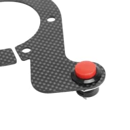 Carbon Fiber External Horn Button Kits For MOMO/OMP/Nardi/Sparco 6 Bolts Steering Wheel Dual Button