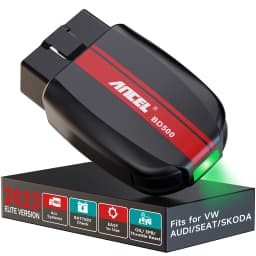 ANCEL BD500 OBD2 Bluetooth 5.0 Scanner All System Car Code Reader with EPB /Throttle Learning for VW Audi Service Seat Skoda
