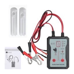 12V Upgraded Fuel Injector Tester & DIY Cleaning Tool, Test Two Injectors Simultaneously Power Drive Modefuel Injector Test