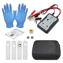 12V Upgraded Fuel Injector Tester & DIY Cleaning Tool, Test Two Injectors Simultaneously Power Drive Modefuel Injector Test