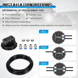 170112 Differential Breather Kit Fit For Most 4X4 & 4WD off-road vehicles Differential Axle Breather Replaces