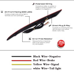 2pcs For Ford Mondeo Fusion LED Rear Bumper Reflector Lights Brake Warning Dynamic Turn Signal Lamp 12V 2013-2022