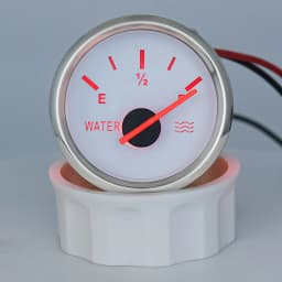 100-500mm Stainless Steel Marine Water Level Gauge Sensor Fit Boat Car Water Level Gauge Meter 0-190ohm with Red Backlight 9-32V