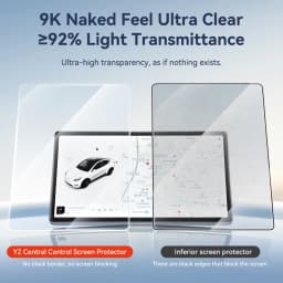 YZ Tempered Glass Screen Protector For Tesla Model 3 Y Center Console Anti Glare HD Film Protection Screen Protecto Accessories