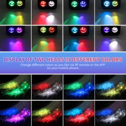 20W Twinkle Starry Sky Car Starlight Headliner Kit Fiber Optic Light Sky Star Roof Decor Dual-color Display