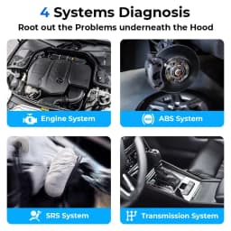 Topdon Car Diagnostic Tool 4 Systems OBD2 Diagnostic Scanner Engine ABS SRS Airbag Auto Scan Tool Code Reader ArtiDiag500