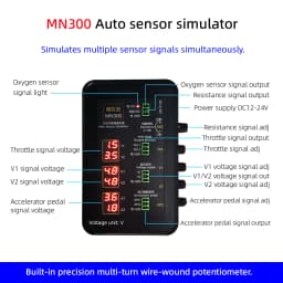 Update! MN300 Auto Sensor Simulator Automotive Tester Car Rail Oxygen Oil Pressure Flow Sensor Signal Generator