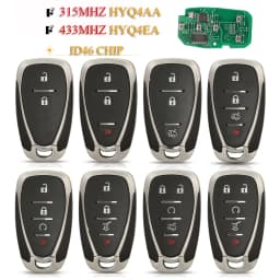 Jingyuqin 315/433MHz HYQ4AA HYQ4EA Remote Key For Chevrolet Camaro Volt Blazer Traverse Camaro Cruze Malibu Sonic Equinox Spark
