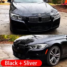 Diamond Front Bumper Kidney Grill Double Slat Racing Sport Grille for BMW 3 series F30 F31 F35 2011-19 Car Accessories