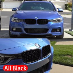 Diamond Front Bumper Kidney Grill Double Slat Racing Sport Grille for BMW 3 series F30 F31 F35 2011-19 Car Accessories
