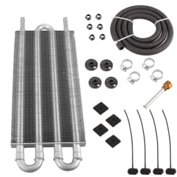 RASTP-4/6/8 Row Oil Cooler Kit Radiator Aluminum Car Transmission Plate & Fin Oil Cooler Auto-Manual Radiator Converter OSA014