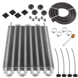 RASTP-4/6/8 Row Oil Cooler Kit Radiator Aluminum Car Transmission Plate & Fin Oil Cooler Auto-Manual Radiator Converter OSA014