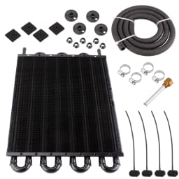 RASTP-4/6/8 Row Oil Cooler Kit Radiator Aluminum Car Transmission Plate & Fin Oil Cooler Auto-Manual Radiator Converter OSA014