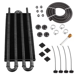 RASTP-4/6/8 Row Oil Cooler Kit Radiator Aluminum Car Transmission Plate & Fin Oil Cooler Auto-Manual Radiator Converter OSA014