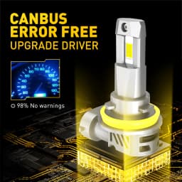 2Pcs AUXITO M3S H8 H11 LED Headlight Bulb Canbus Super Bright with 16-CSP Chips Hb3 9005 LED Lights for Car 20000LM 80W 2024 NEW