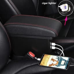 For Honda City Armrest Box for Honda New City Car Armrest Heighten Double Layer Storage Box Retrofit Car Accessories with USB