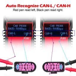 WOYO PL007 CAN LIN PWM Tester, Auto-recognize CAN-H & CAN-L, Read Baud Rate, For Automotive Diagnostic Tool